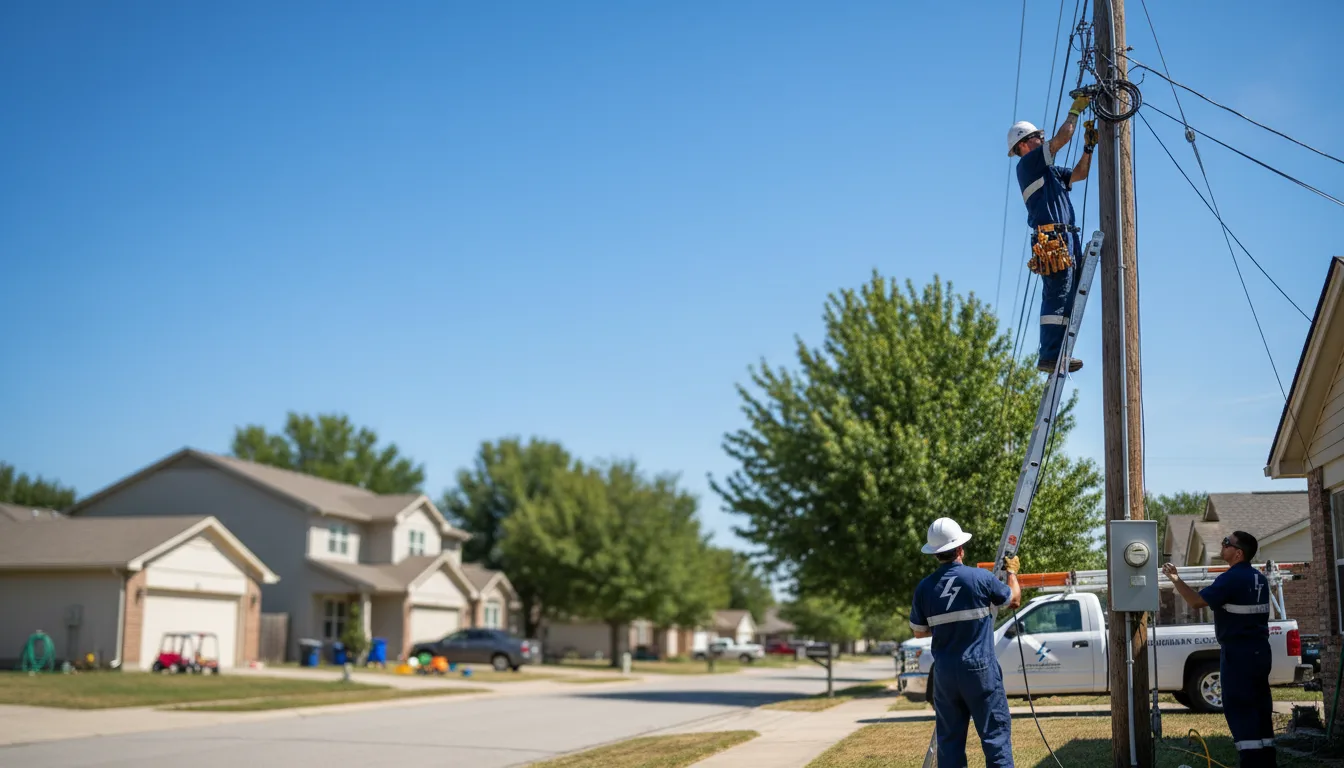 Residential electrician providing installation services in Eagleville, MO